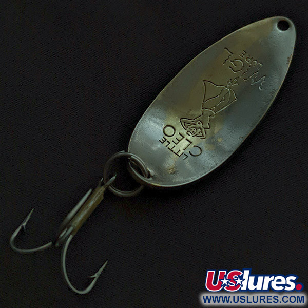 Vintage  Seneca Little Cleo (Hula Girl), 1/2oz nickel fishing spoon #23304