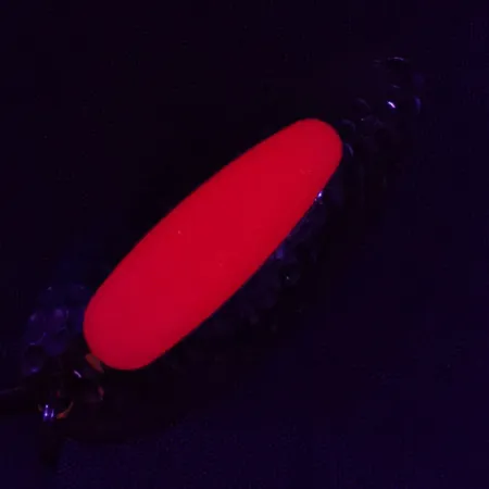 Vintage Blue Fox Pixee UV, 3/4oz nickel/pink UV fishing spoon #23306