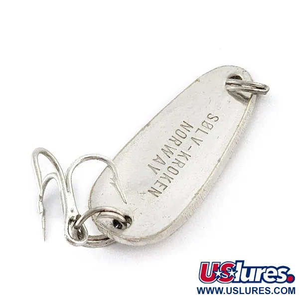 Vintage   Sølvkroken Nordic, 1/4oz silver fishing spoon #23308