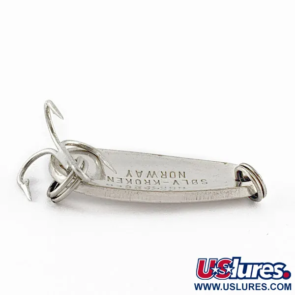 Vintage   Sølvkroken Nordic, 1/4oz silver fishing spoon #23308