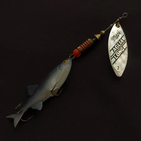 Vintage Mepps Aglia Long 2 Mino , 1/3oz rinbo spinning lure #23309