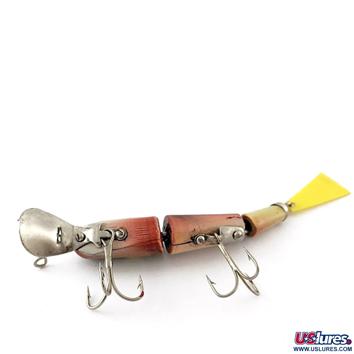 antique jointed fishing lures Vintage Bud Stewart Jointed Wood, 1/3oz fishing lure #23311