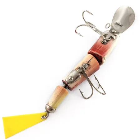 Vintage Bud Stewart Jointed Wood, 1/3oz fishing lure #23311