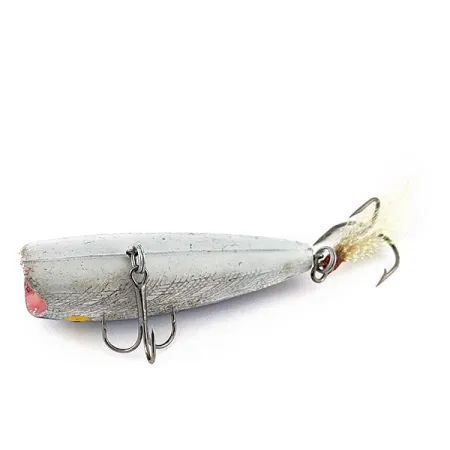 Vintage Herter's popper, 1/3oz silver/blue fishing lure #23313