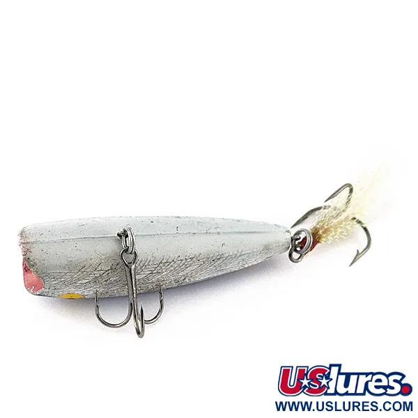 Vintage   Herter's popper, 1/3oz silver/blue fishing lure #23313
