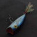 Vintage   Herter's popper, 1/3oz silver/blue fishing lure #23313