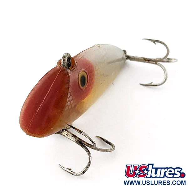 Vintage   Whopper Stopper Bayou Boogie, 1/3oz yellow back silver plate fishing lure #23314