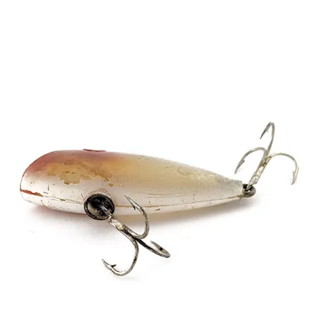 Vintage Whopper Stopper Bayou Boogie, 1/3oz yellow back silver plate fishing lure #23314