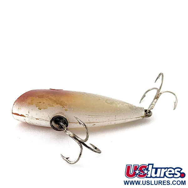 Vintage   Whopper Stopper Bayou Boogie, 1/3oz yellow back silver plate fishing lure #23314