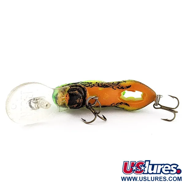 Vintage   Rebel Wee-Crawfish, 3/32oz Fire tiger fishing lure #23318