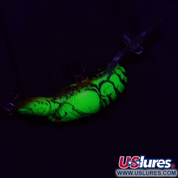 Vintage   Rebel Wee-Crawfish, 3/32oz Fire tiger fishing lure #23318