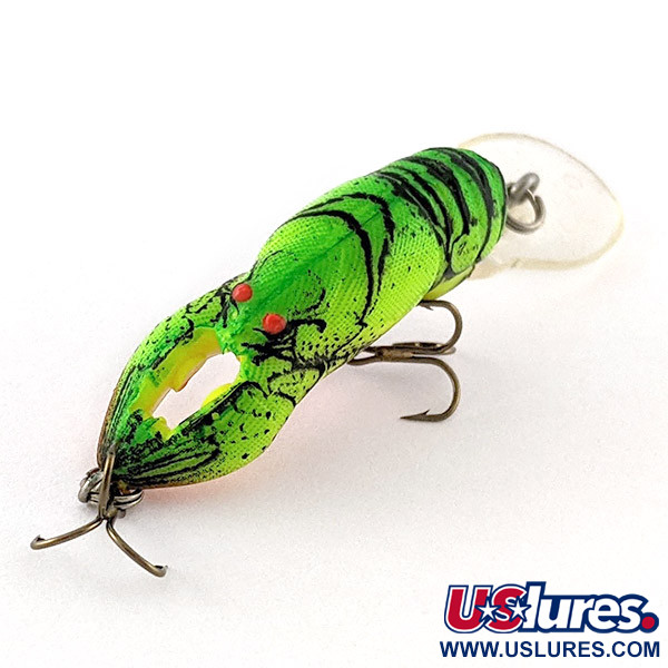 Vintage   Rebel Wee-Crawfish, 3/32oz Fire tiger fishing lure #23318