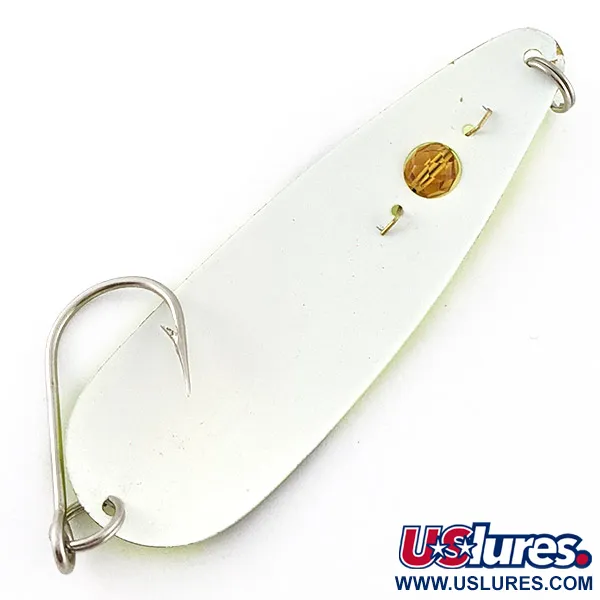 Vintage  Red Eye Lures Red Eye Evil Eye, 1/3oz yellow/black fishing spoon #23322