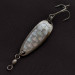 Vintage  Luhr Jensen Krocodile, 1/3oz nickel fishing spoon #23323