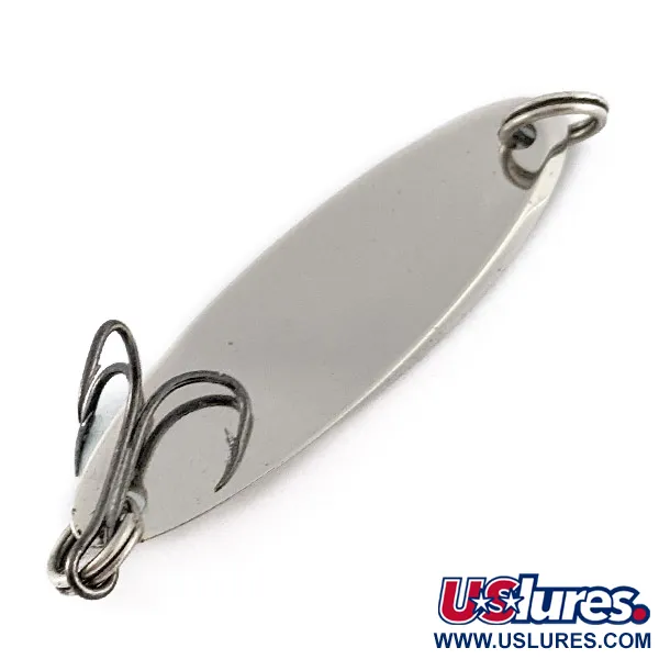 Vintage  Acme  Kastmaster, 1/4oz nickel/green fishing spoon #23327