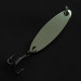 Vintage  Acme  Kastmaster, 1/4oz nickel/green fishing spoon #23327