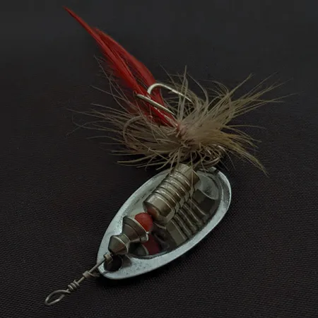 Vintage Eagle Claw Spinner 3, 1/4oz silver spinning lure #23337