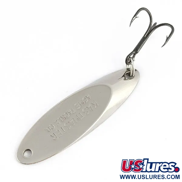 Vintage  Acme  Kastmaster, 1/4oz nickel fishing spoon #23347