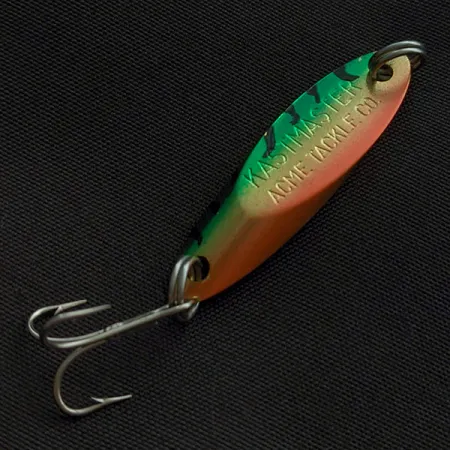 Vintage Acme  Kastmaster, 1/8oz Fire tiger fishing spoon #23348