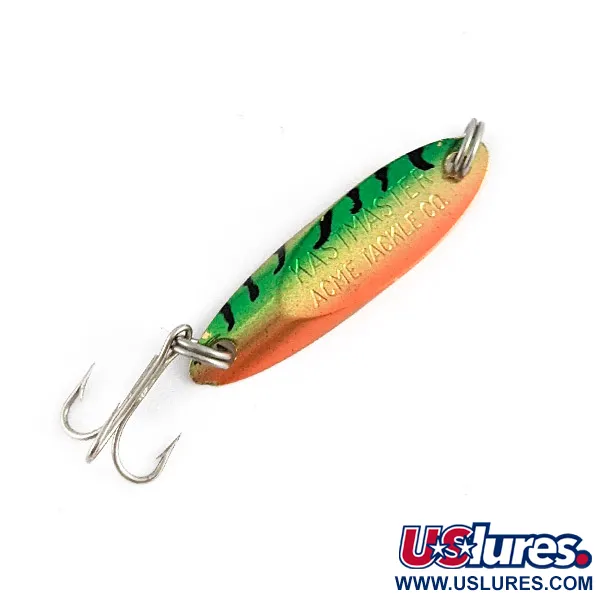 Vintage  Acme  Kastmaster, 1/8oz Fire tiger fishing spoon #23348