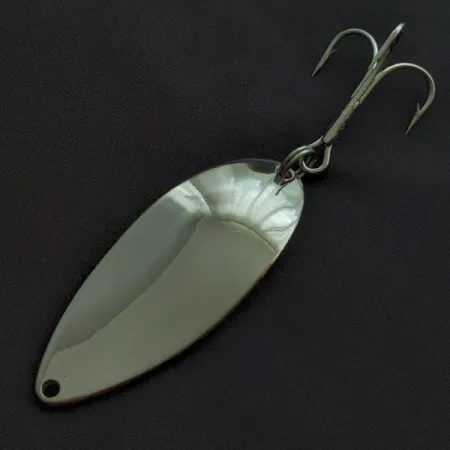 Vintage Seneca Little Cleo (Hula Girl), 3/4oz nickel/orange fishing spoon #23349