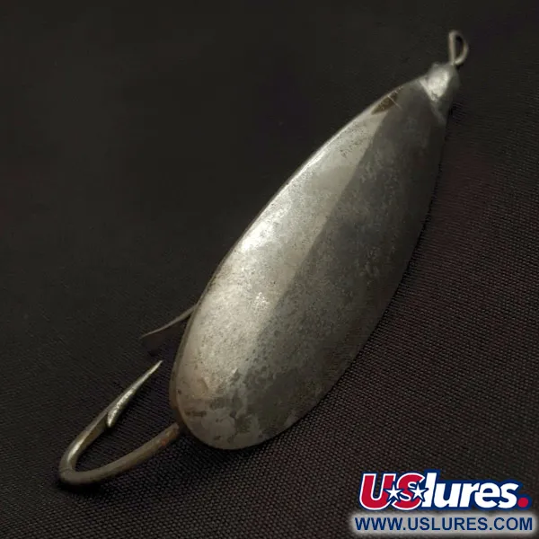 Vintage   Johnson Silver Minnow Weedless, 1/2oz silver fishing spoon #23350