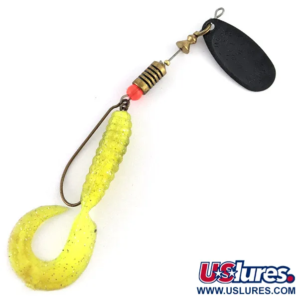 Vintage   Mepps Black Fury 3, 1/3oz black/green spinning lure #23355