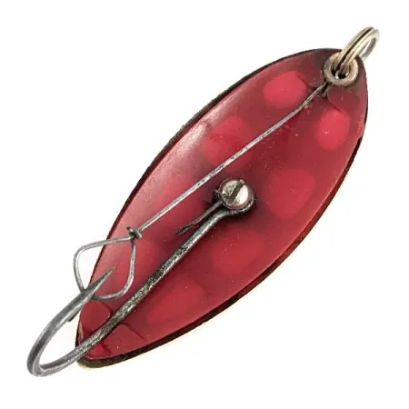 Vintage South Bend Sun Spot, 1/2oz gold/red fishing spoon #23358