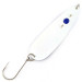 Vintage  Red Eye Lures Red Eye Evil Eye, 1/3oz white/blue fishing spoon #23367
