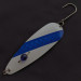 Vintage  Red Eye Lures Red Eye Evil Eye, 1/3oz white/blue fishing spoon #23367