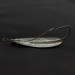Vintage   Johnson Silver Minnow Weedless, 1/3oz nickel fishing spoon #23370