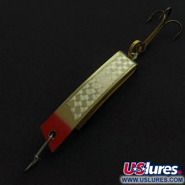 Vintage  Luhr Jensen Super-Duper 506, 1/4oz gold fishing spoon #23375