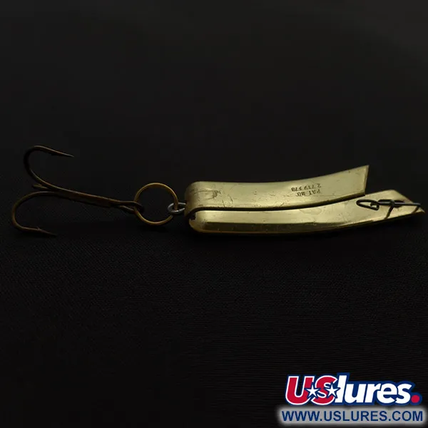Vintage  Luhr Jensen Super-Duper 506, 1/4oz gold fishing spoon #23375