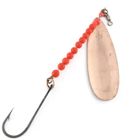 Vintage Gibbs Victoria 4, 3/4oz nickel/copper/red fishing spoon #23383