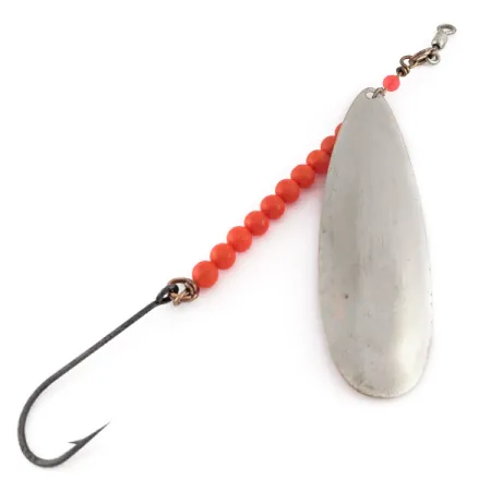 Vintage Gibbs Victoria 4, 3/4oz nickel/copper/red fishing spoon #23383