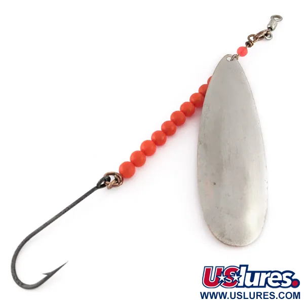 Vintage   Gibbs Victoria 4, 3/4oz nickel/copper/red fishing spoon #23383