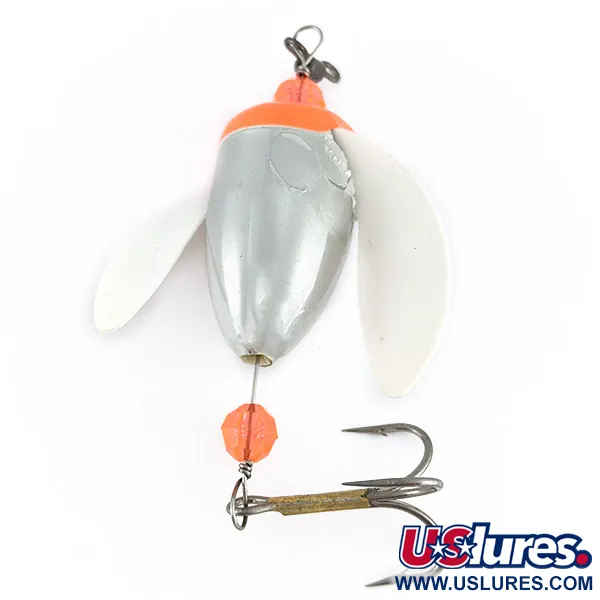 Vintage  Yakima Bait Worden's Spin-n-Glo, 1/8oz silver/hot pink spinning lure #23388