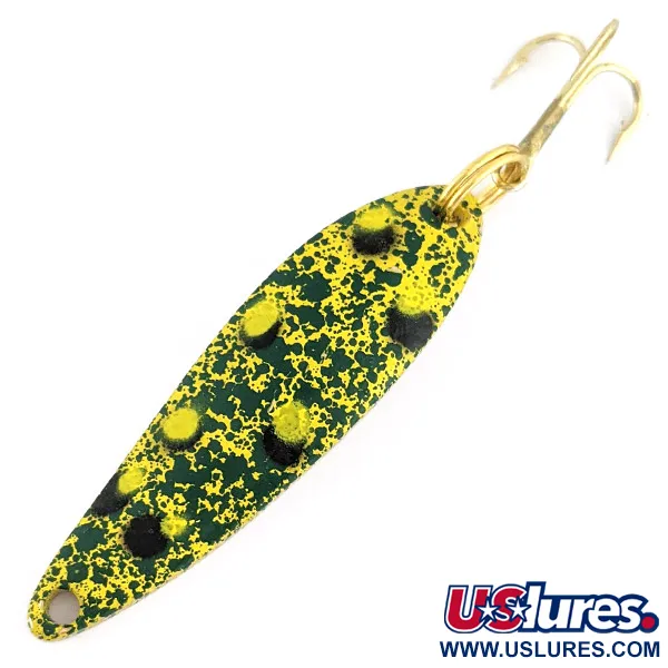 Vintage   Acme Fiord Spoon, 1/4oz Frog fishing spoon #23390