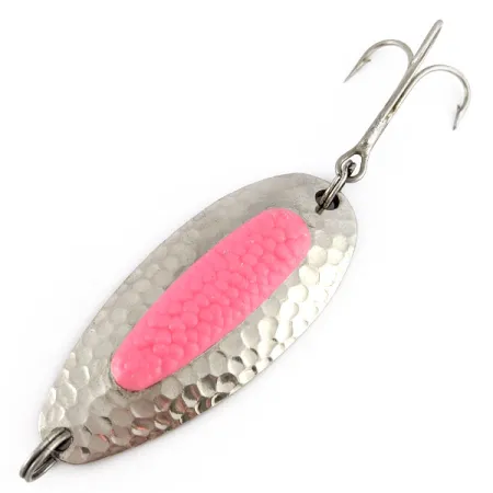 Vintage Blue Fox Pixee , 3/4oz nickel/pink fishing spoon #23397