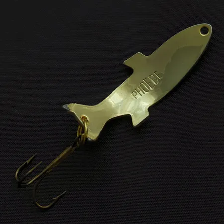 Vintage Acme Phoebe, 1/4oz gold fishing spoon #23399