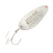 Vintage   Seneca Little Cleo, 1/4oz nickel/orange/white fishing spoon #23401