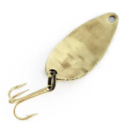 Vintage Acme Little Cleo bubbles, 1/8oz gold fishing spoon #23406
