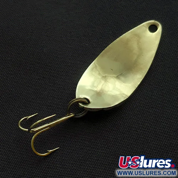 Vintage   Acme Little Cleo bubbles, 1/8oz gold fishing spoon #23406