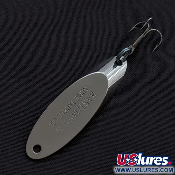 Vintage  Acme Kastmaster , 1/4oz nickel fishing spoon #23407