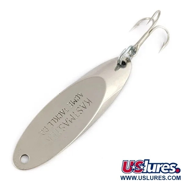 Vintage  Acme Kastmaster , 1/4oz nickel fishing spoon #23407