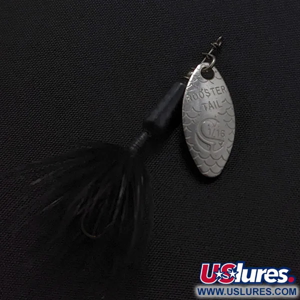 Vintage  Yakima Bait Worden's Original Rooster Tail , 3/32oz silver spinning lure #23418