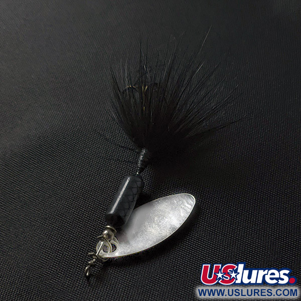 Vintage  Yakima Bait Worden's Original Rooster Tail , 3/32oz silver spinning lure #23418