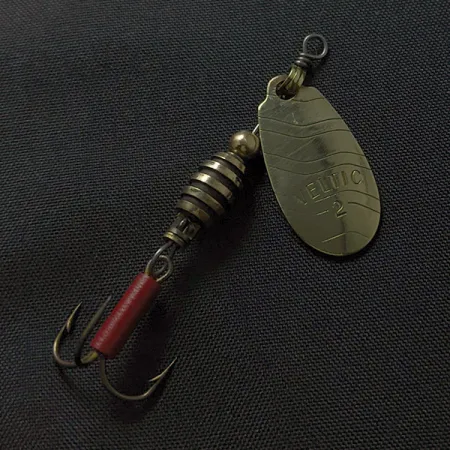 Vintage Veltic 2, 1/8oz gold spinning lure #23419