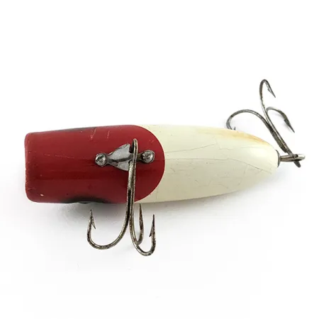 Vintage South Bend Babe Oreno Wooden, 1/2oz Red Head fishing lure #23424