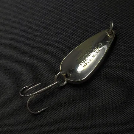 Vintage Nebco Tor-P-Do 0, 3/16oz nickel/brass fishing spoon #23427